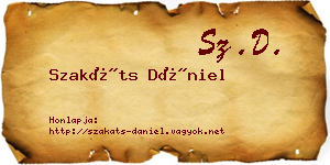 Szakáts Dániel névjegykártya